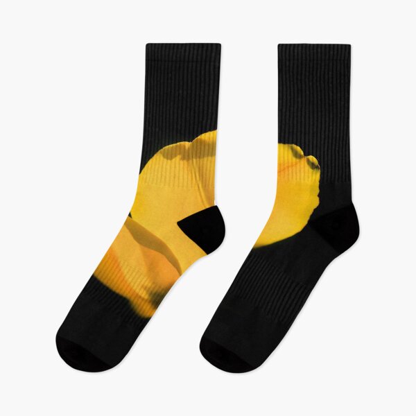 Item preview, Yellow tulip on black background designed and sold by olena2552.
