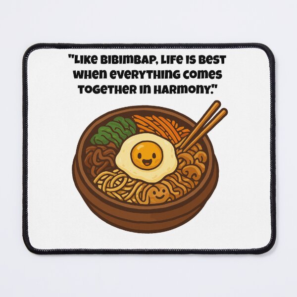 Item preview, Bibimbap Harmony – Where Every Bite Smiles designed and sold by Latitude 1°N.