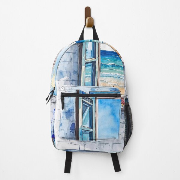 Item preview, Window on the Mediterranean Sea - Summer Lunch designed and sold by Italian Ink Studio.