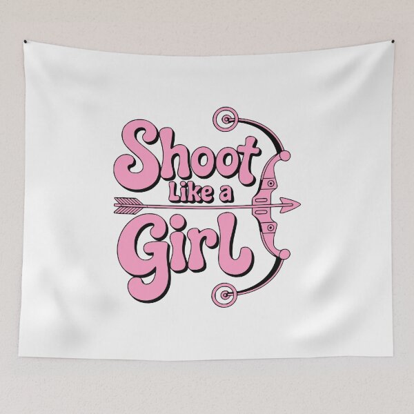 Item preview, Shoot Like A Girl! Pink Archery Girl designed and sold by PMCreative.