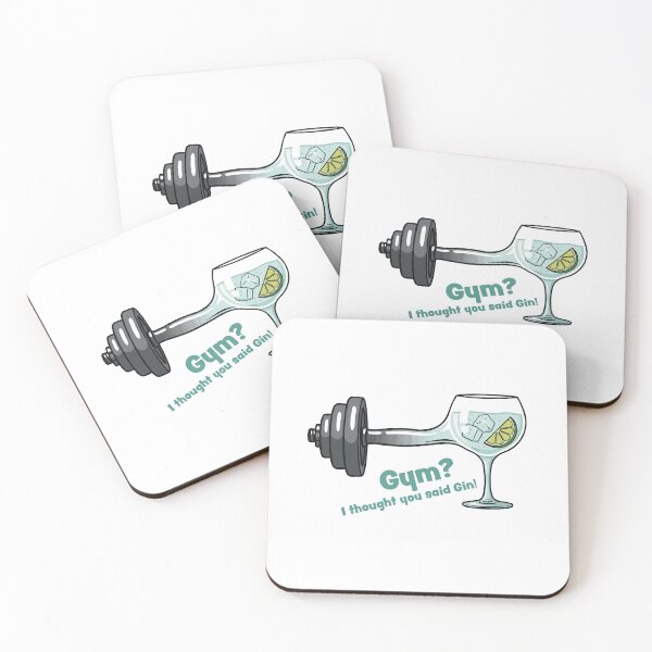 Item preview, Gym? I Thought You Said Gin! – Funny Fitness & Drinking Design designed and sold by Fandraw.