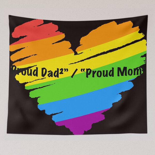 Item preview, Proud Parent Rainbow Heart With Math designed and sold by FlamoArt.