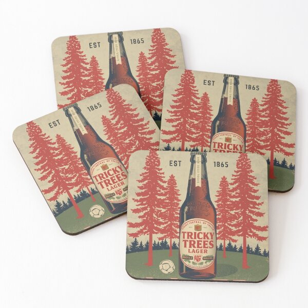 Item preview, Nottingham Forest Poster, Nottingham Forest Vintage T-Shirt, Tricky Trees Lager designed and sold by Bits & Bops Boutique.