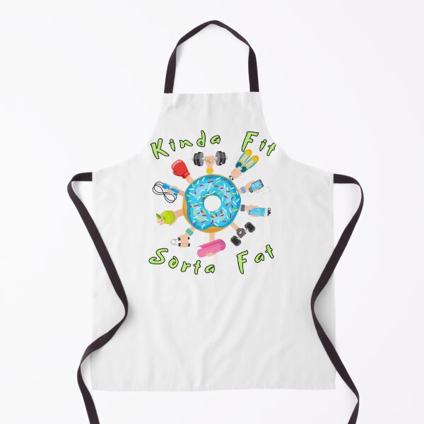 Item preview, Kinda Fit Sorta Fat – Funny Gym Donut Workout Hobby Design designed and sold by Lunaria Arts.