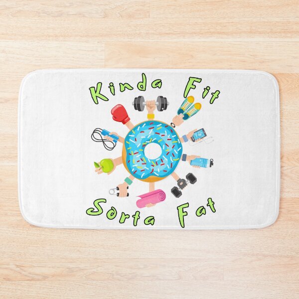 Item preview, Kinda Fit Sorta Fat – Funny Gym Donut Workout Hobby Design designed and sold by Lunaria Arts.