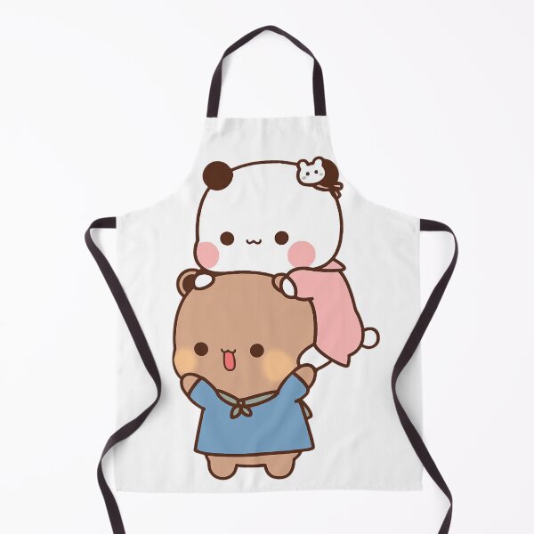 Item preview, Panda Bear And Brownie True Love BUBU DUDU Couple Goma peach Sugar Valentine xmas designed and sold by BlueSkylineArts.