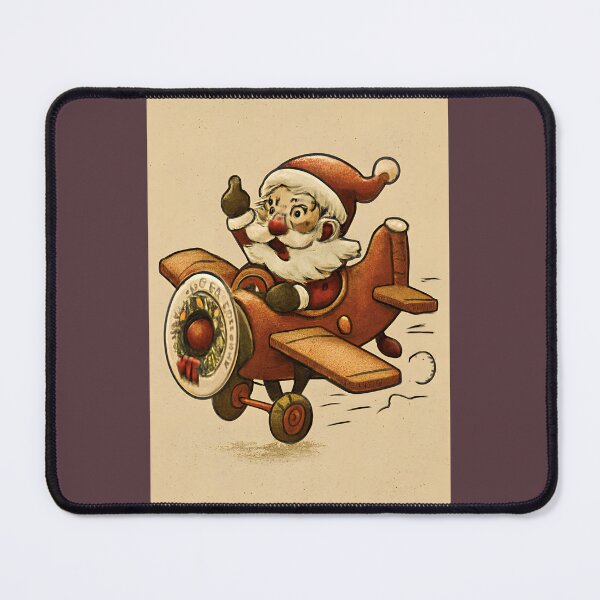 Item preview, Vintage Santa Flying His Prop Plane designed and sold by williamsokshopu.