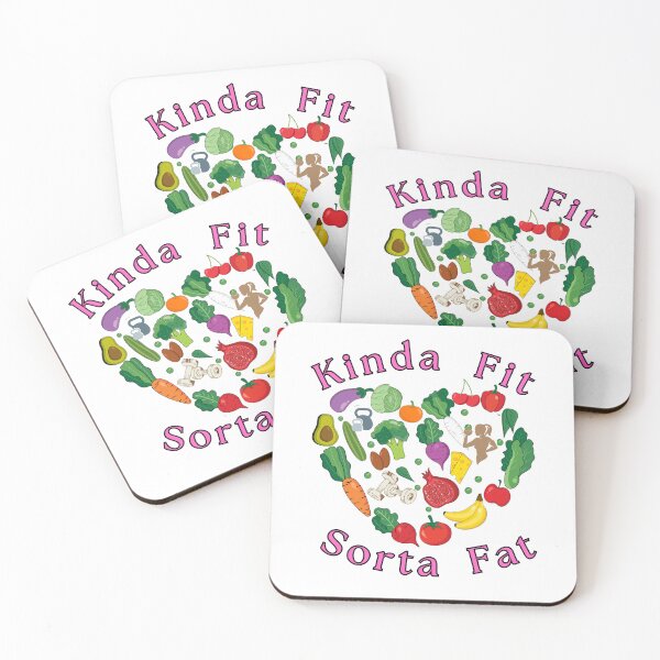 Item preview, Kinda Fit Sorta Fat – Funny Gym Hobby Workout Design designed and sold by Lunaria Arts.
