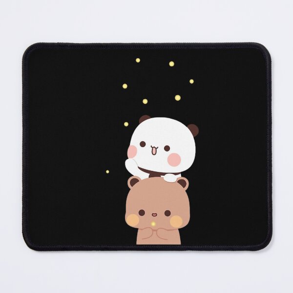 Item preview, Panda Bear And Brownie True Love BUBU DUDU Couple Goma peach Sugar Valentine xmas designed and sold by BlueSkylineArts.