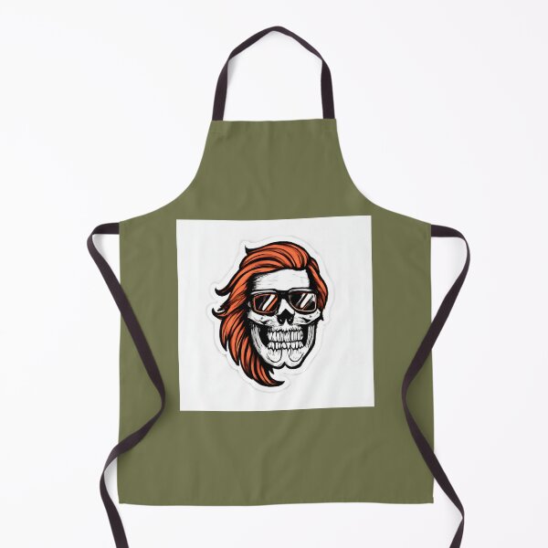 Item preview, Cool Skull With Orange Hair And Sunglasses designed and sold by williamsokshopu.