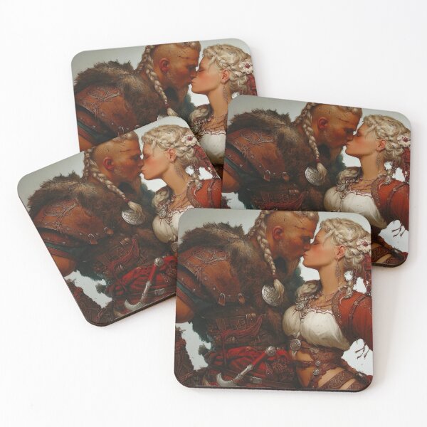 Item preview, Viking Love – Warrior Romance Fantasy Art designed and sold by Studioderi.