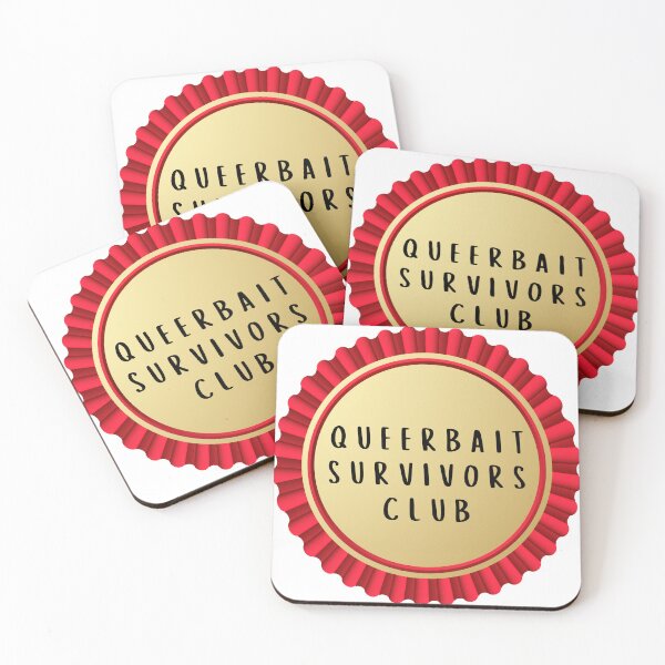 Item preview, queerbait survivors club badge designed and sold by spottedhound.