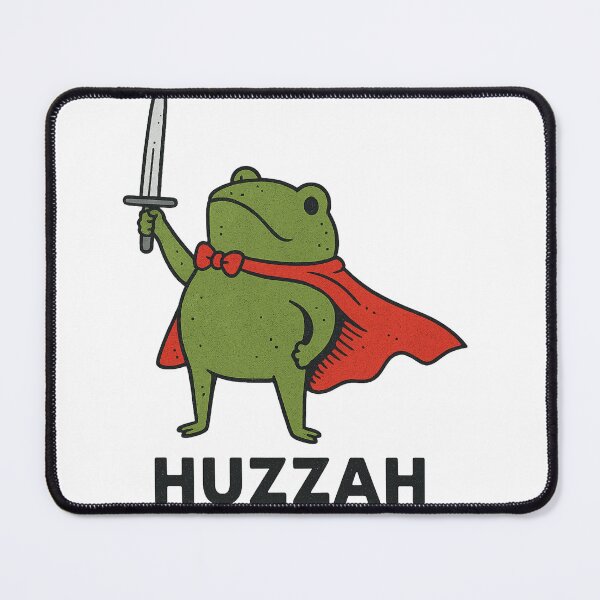 Item preview, Heroic Frog Huzzah Funny Cartoon Design designed and sold by haitrieuic96.
