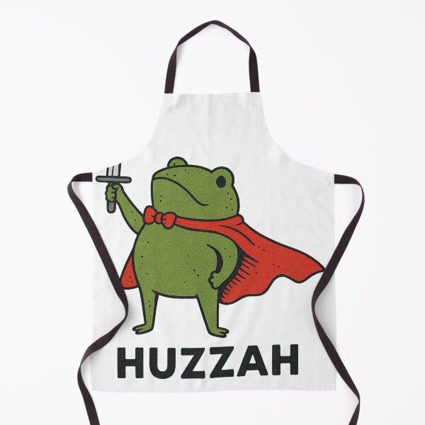 Item preview, Heroic Frog Huzzah Funny Cartoon Design designed and sold by haitrieuic96.
