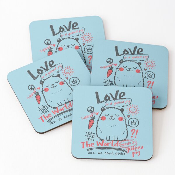 Item preview, The World Needs A Guinea Pig Love And Peace Cute Pet Lovers designed and sold by chrisrivait.