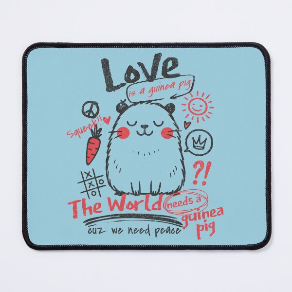 Item preview, The World Needs A Guinea Pig Love And Peace Cute Pet Lovers designed and sold by chrisrivait.