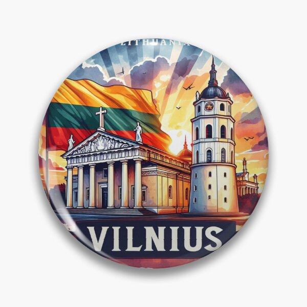 Item preview, Lithuania Vilnius - Travel Art designed and sold by HaydenMillepied.