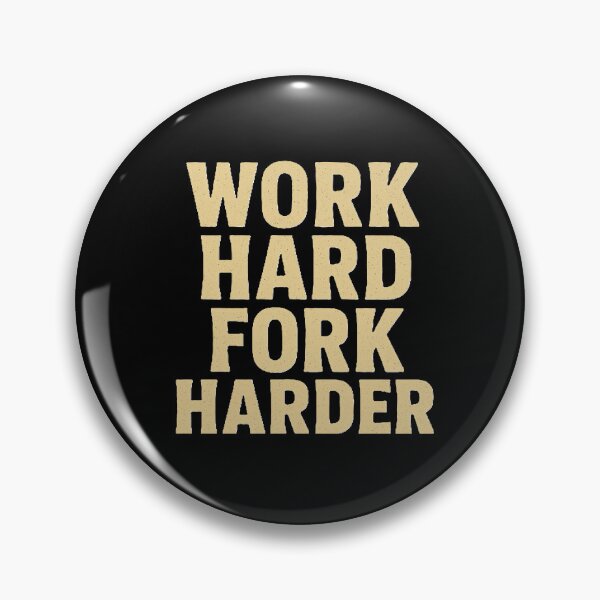 Item preview, Work Hard Fork Harder – Retro Forklift Power designed and sold by RetroNibylander.