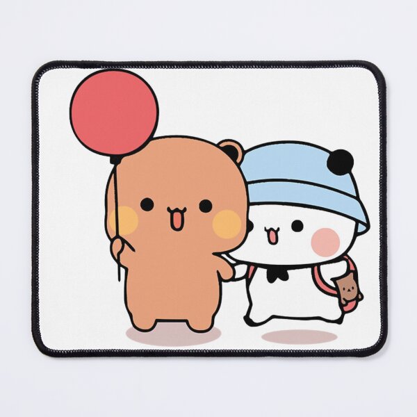 Item preview, Panda Bear And Brownie True Love BUBU DUDU Couple Goma peach Sugar Valentine xmas designed and sold by BlueSkylineArts.