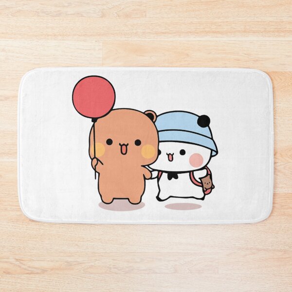 Item preview, Panda Bear And Brownie True Love BUBU DUDU Couple Goma peach Sugar Valentine xmas designed and sold by BlueSkylineArts.