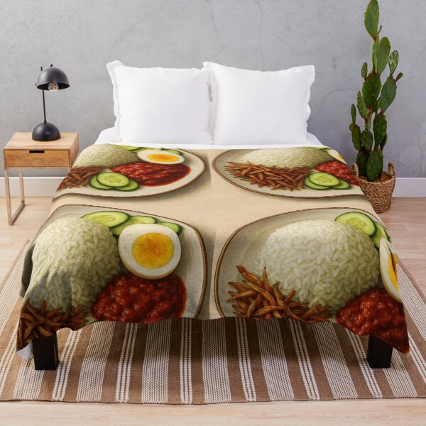 Item preview, Nasi Lemak – Watercolor Illustration designed and sold by EmeraldeaArt.