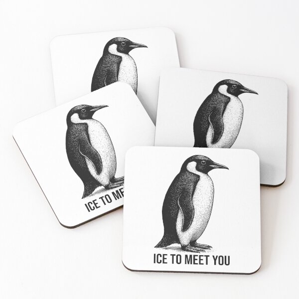 Item preview, Ice to Meet You – Cute Penguin Pun Design designed and sold by xndrlab.
