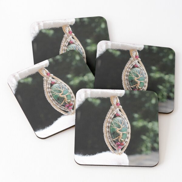 Item preview, Handmade Emerald Tree of Life Pendant designed and sold by DBSR-LLC.