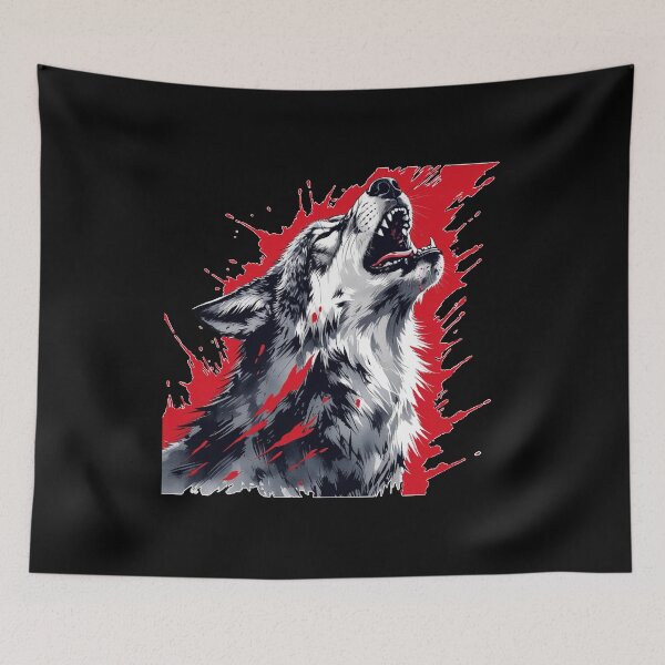 Item preview, Howling wolf designed and sold by Fradikal.