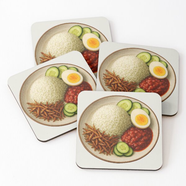 Item preview, Nasi Lemak Cutout – Watercolor Illustration designed and sold by EmeraldeaArt.