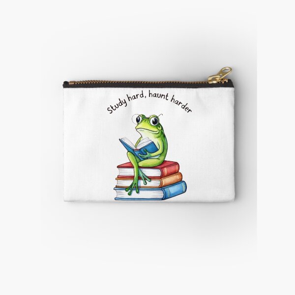 Item preview, Study Hard, Haunt Harder – Funny Frog Design designed and sold by Ombrya.