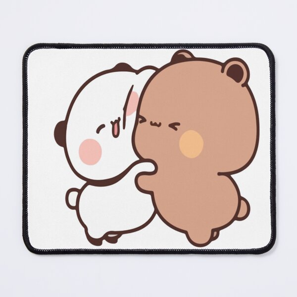 Item preview, Panda Bear And Brownie True Love BUBU DUDU Couple Goma peach Sugar Valentine xmas designed and sold by BlueSkylineArts.