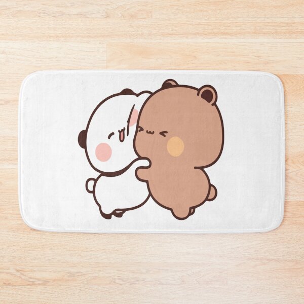 Item preview, Panda Bear And Brownie True Love BUBU DUDU Couple Goma peach Sugar Valentine xmas designed and sold by BlueSkylineArts.