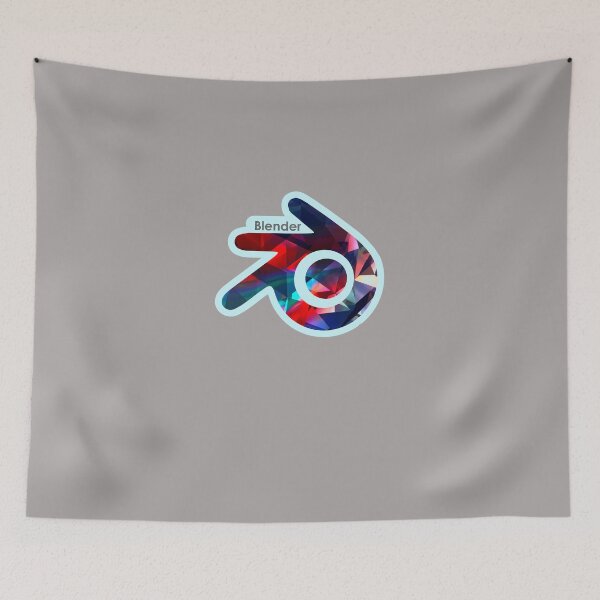 Item preview, BLENDER-LOGO-(WITH-WHITE-OUTLINE) designed and sold by KathyJYates.