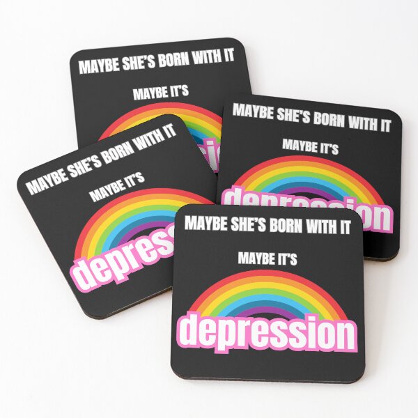 Item preview, Maybe She's Born With It - Depression design  designed and sold by peaceAVmedia.