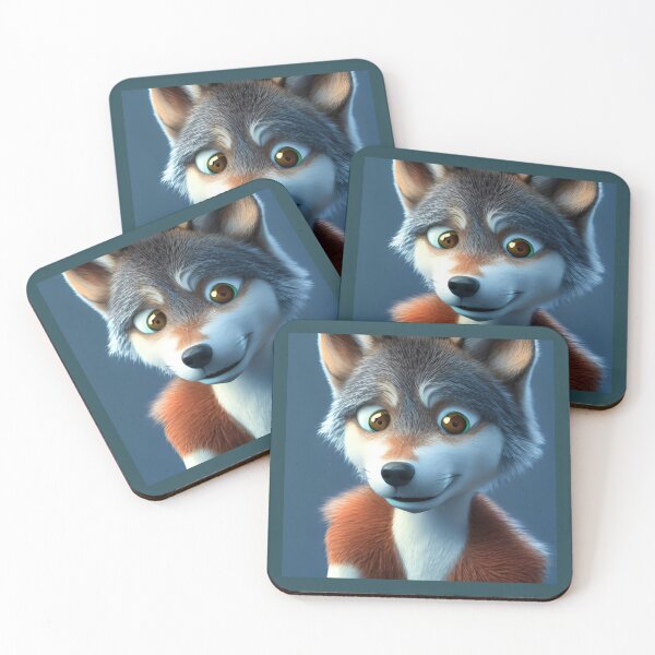 Item preview, Wolf cartoon  designed and sold by warhurnat.