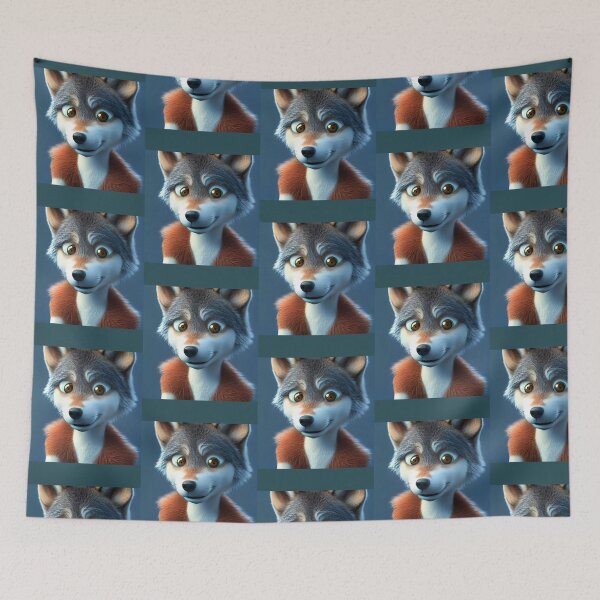 Item preview, Wolf cartoon  designed and sold by warhurnat.