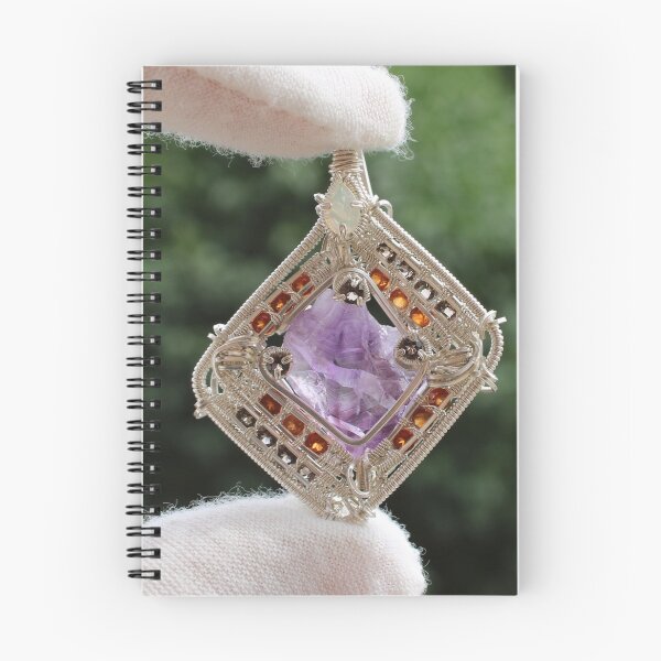 Item preview, Heal the Dark Crystal - Amethyst Handmade Wire Wrap designed and sold by DBSR-LLC.