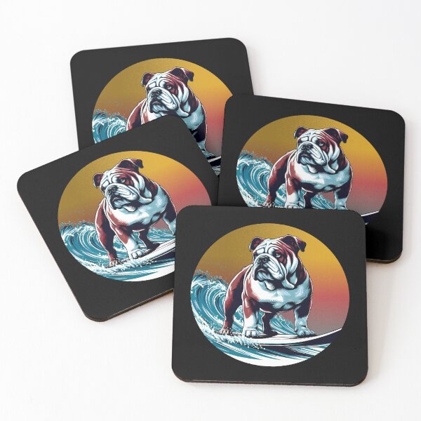 Item preview, Surfing Bulldog designed and sold by maistendencias.