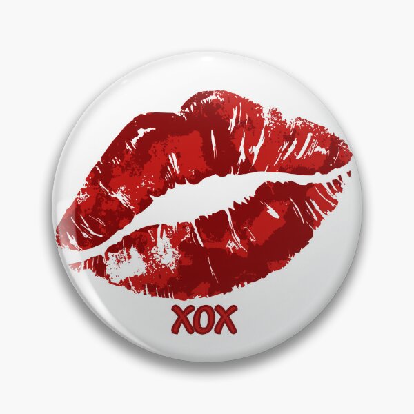 Aperçu de l'œuvre Imprimé lèvres XOX Red Kiss créée et vendue par MiraDesignCo.