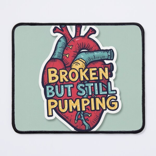 Item preview, Broken but Still Pumping designed and sold by Chill Doodles.
