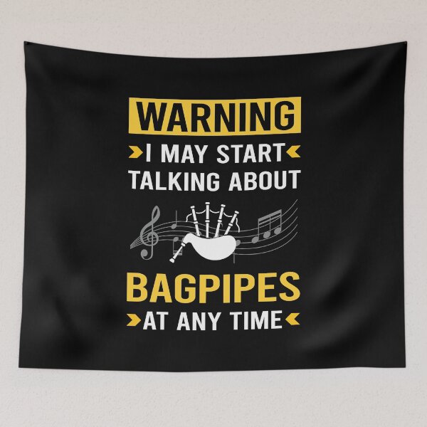 Item preview, Warning Bagpipe Bagpipes Bagpiper designed and sold by bettyn9wp.