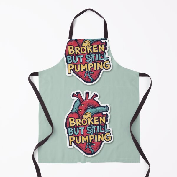 Item preview, Broken but Still Pumping designed and sold by Chill Doodles.