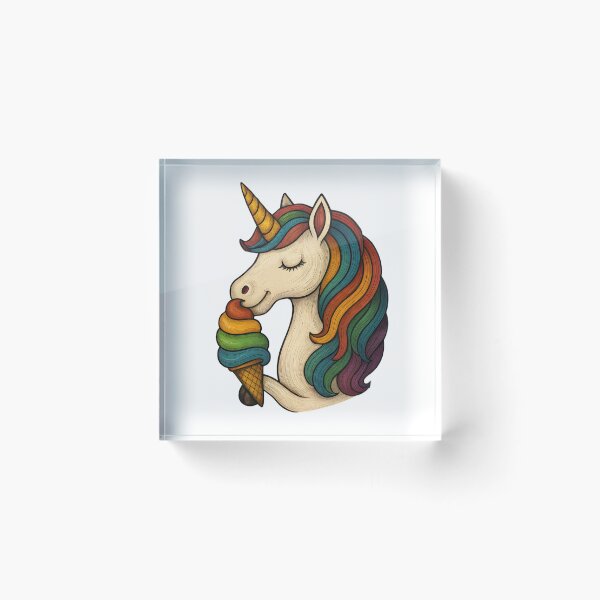 Item preview, Unicorn Licking Ice Cream designed and sold by VelvetRoom.