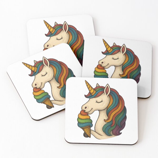 Item preview, Unicorn Licking Ice Cream designed and sold by VelvetRoom.