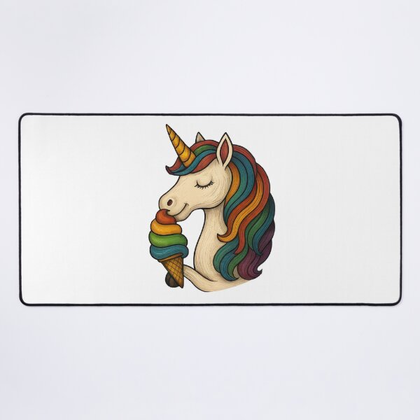 Item preview, Unicorn Licking Ice Cream designed and sold by VelvetRoom.