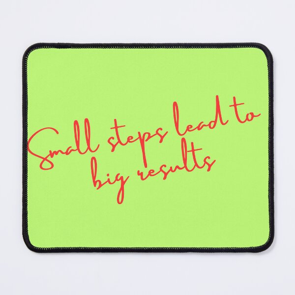 Item preview, Small Steps, Big Results: A Motivational Quote Design designed and sold by UrvashiStudio.