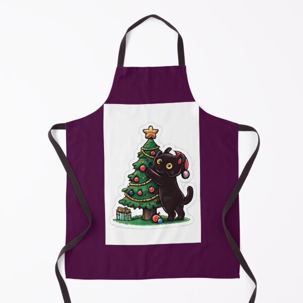 Item preview, Festive Kitten Decorating Christmas Tree designed and sold by kelleyxuarts.