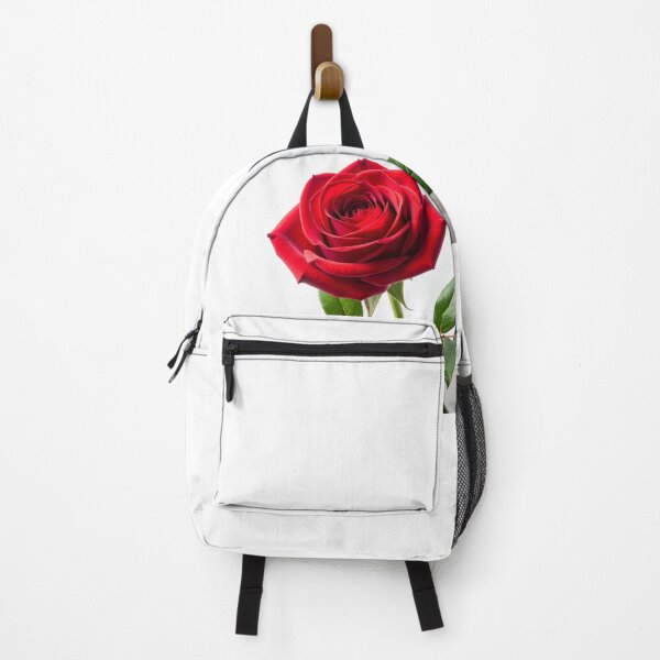 Item preview, Realistic Bright Red Rose on White Background – Optical Illusion Art designed and sold by PixelVibe782.