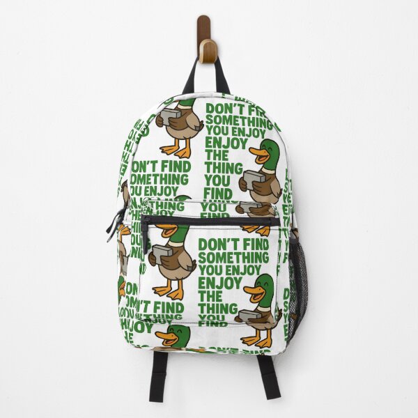 Item preview, Funny Duck Quote – Enjoy the Thing You Find Design designed and sold by TeeTimeTreasure.