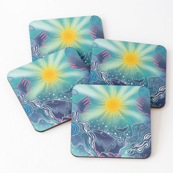 Item preview, Whale Between Sun and Mountains designed and sold by Sleepydeer Dreams.